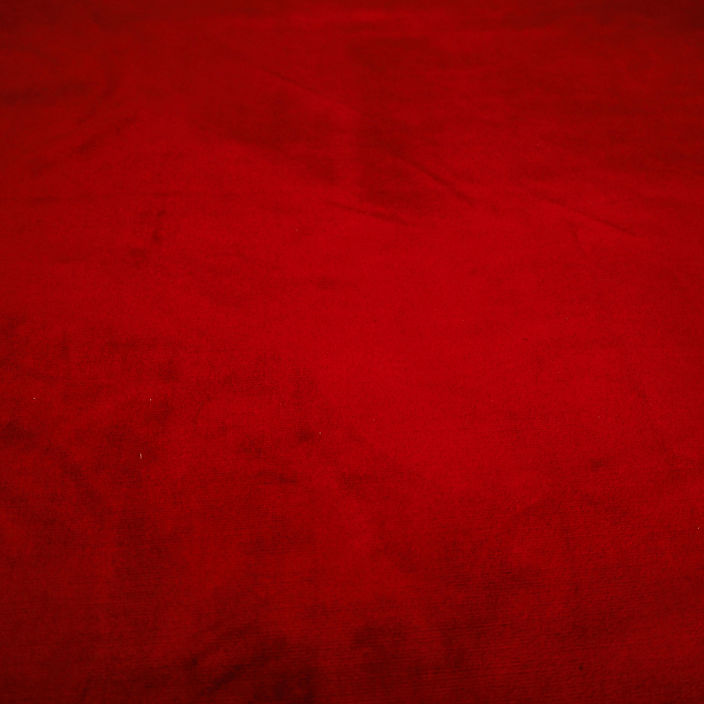 Cherry Velvet Curtain and Upholstery Fabric. - Clearance Fabric Shop